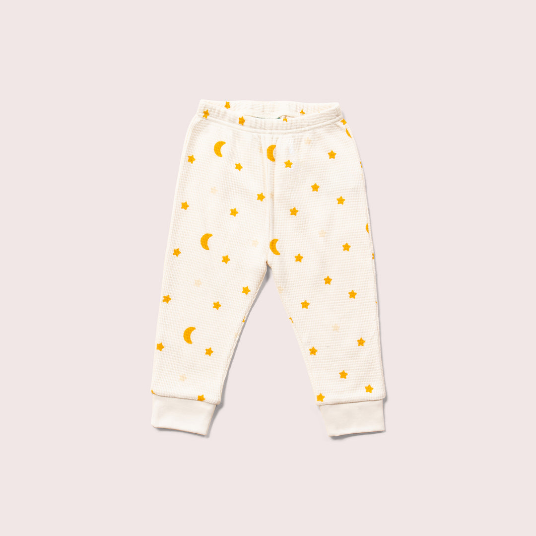 Cream Waffle Stars Organic Pyjamas