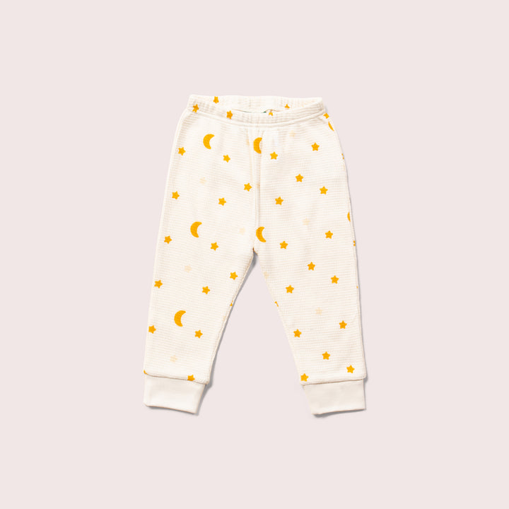 Cream Waffle Stars Organic Pyjamas