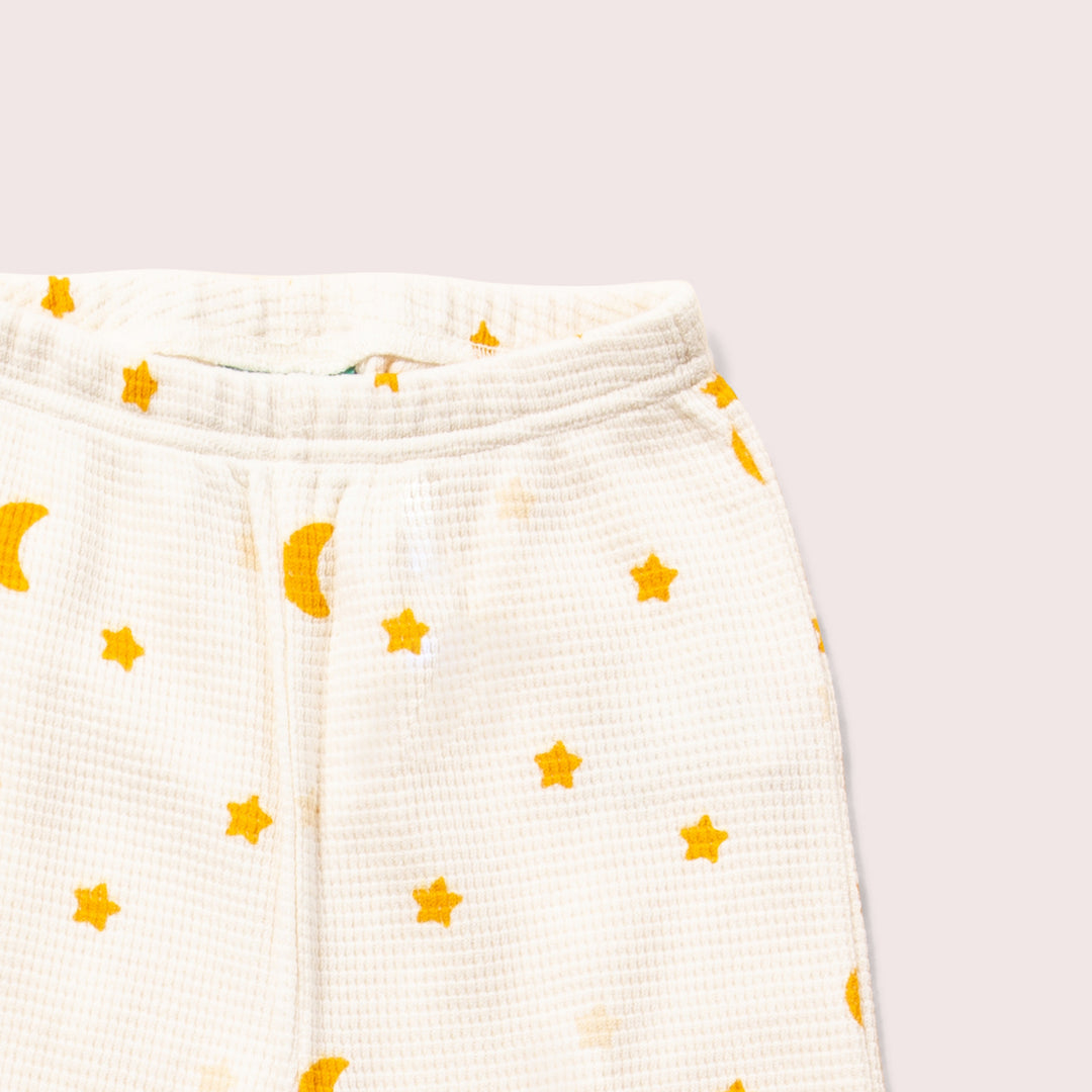 Cream Waffle Stars Organic Pyjamas