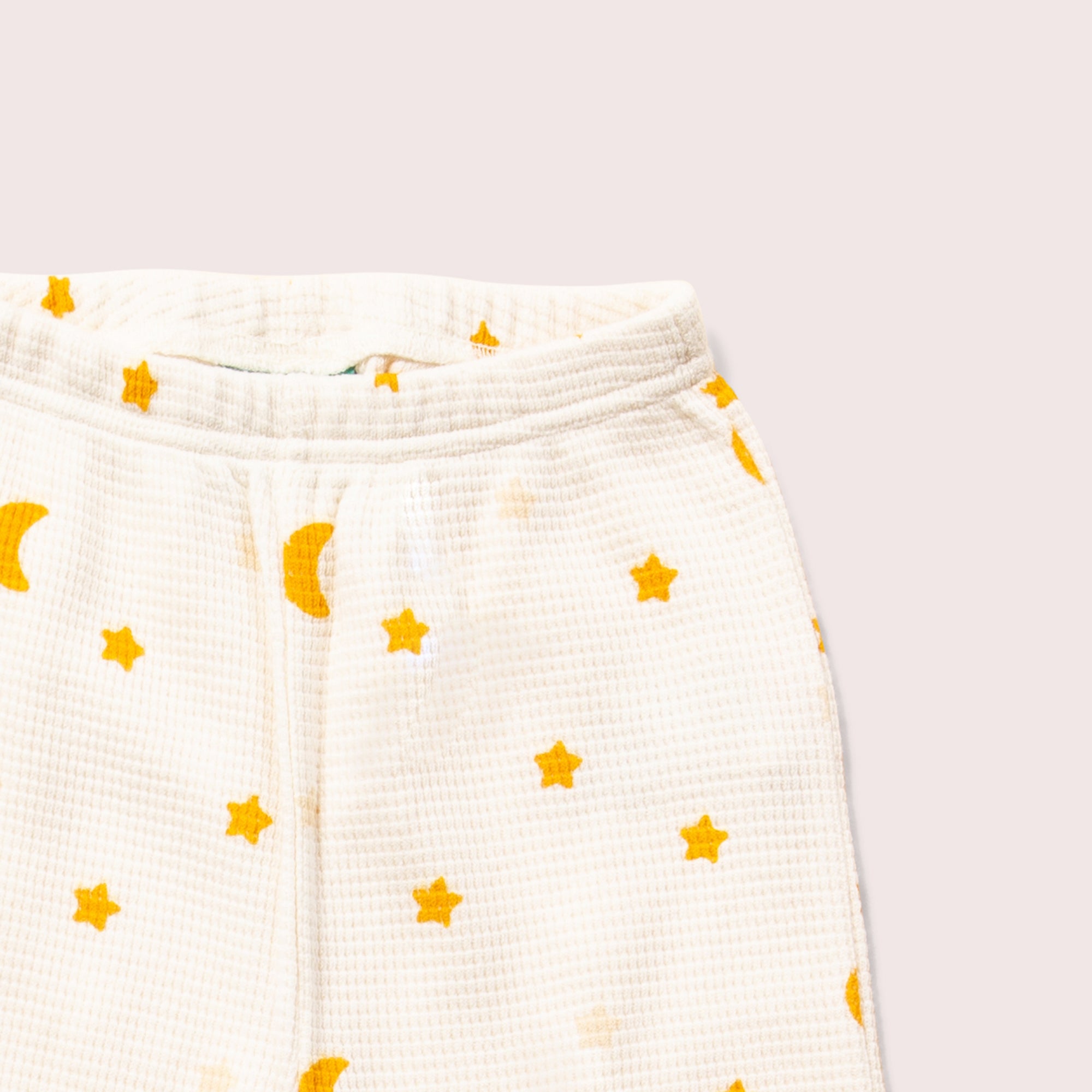 Cream Waffle Stars Organic Pyjamas NOT AVAILABLE for USA/AUS/CAN