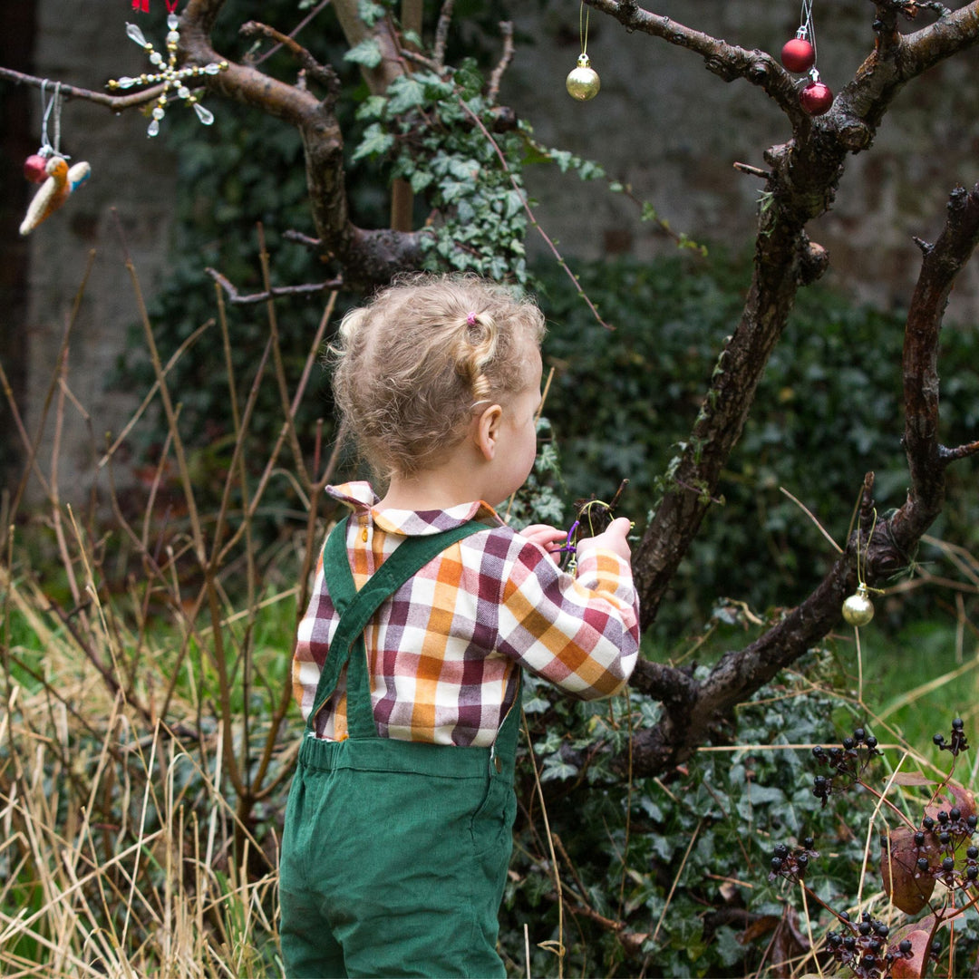 Embroidered Toadstool Classic Corduroy Dungarees