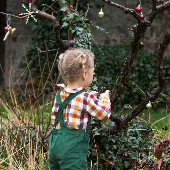 Embroidered Toadstool Classic Corduroy Dungarees