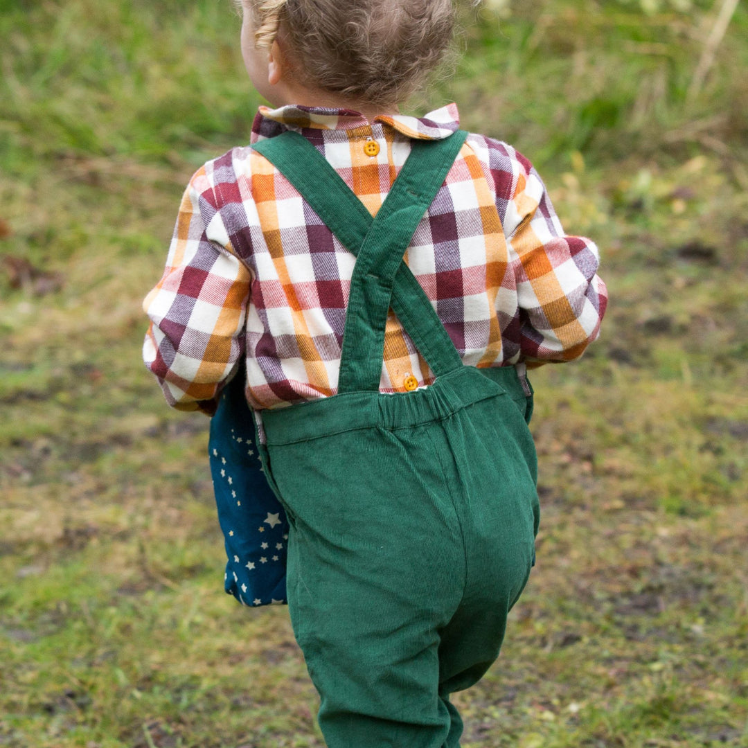 Embroidered Toadstool Classic Corduroy Dungarees