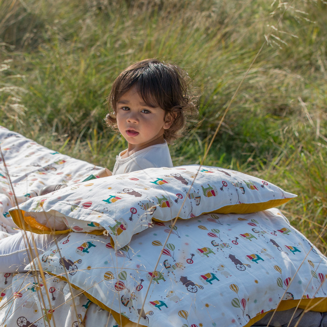 Journey To A Jamboree Cream Cuddly Cot Bed Set