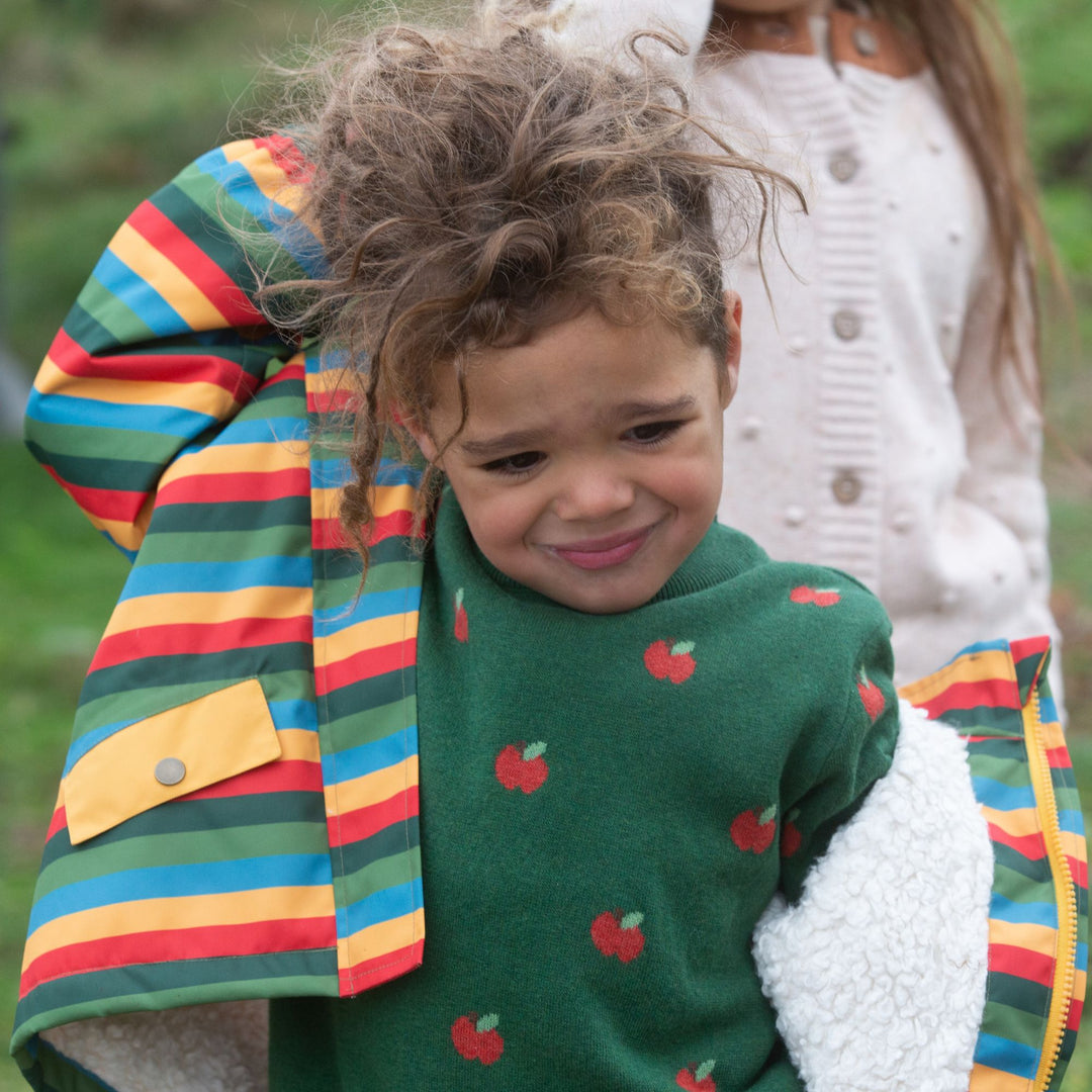 Rainbow Stripe Adventure Recycled Waterproof Winter Coat