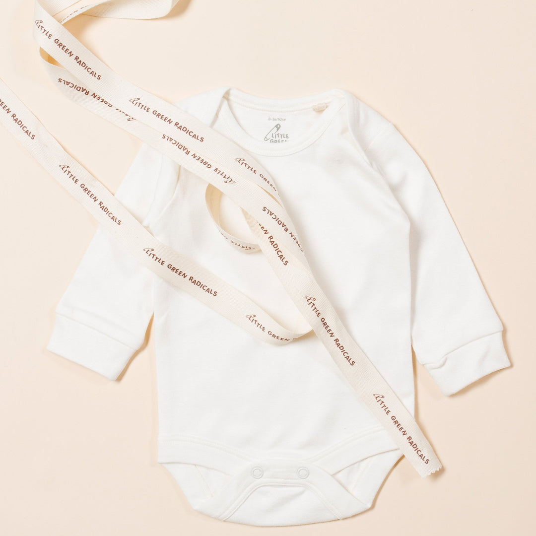 Natural Long Sleeve Baby Body - Pack of 3