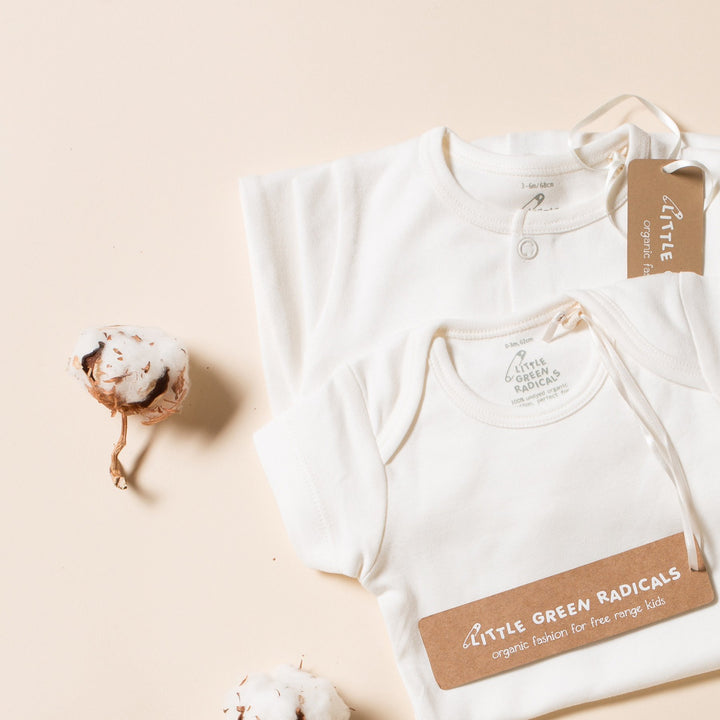 Natural Short Sleeve Baby Body - Pack of 3