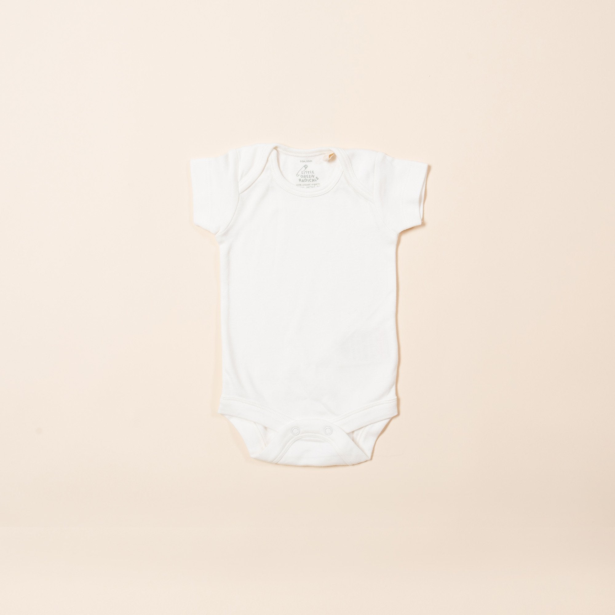 Natural Short Sleeve Baby Body - Single