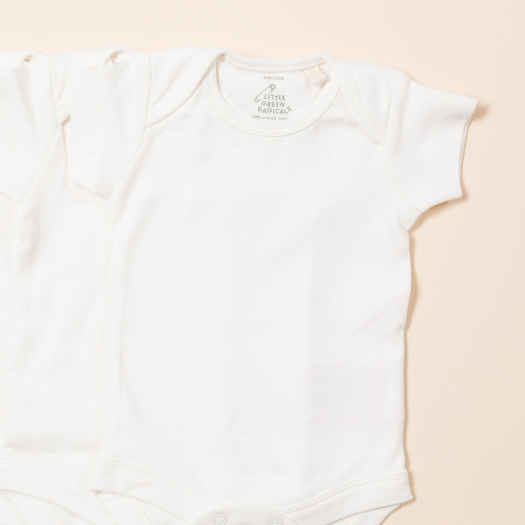 A20 Natural Short Sleeve Baby Body - Single