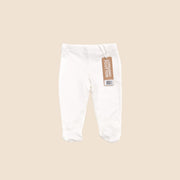 Natural Footed Baby Trousers - Single