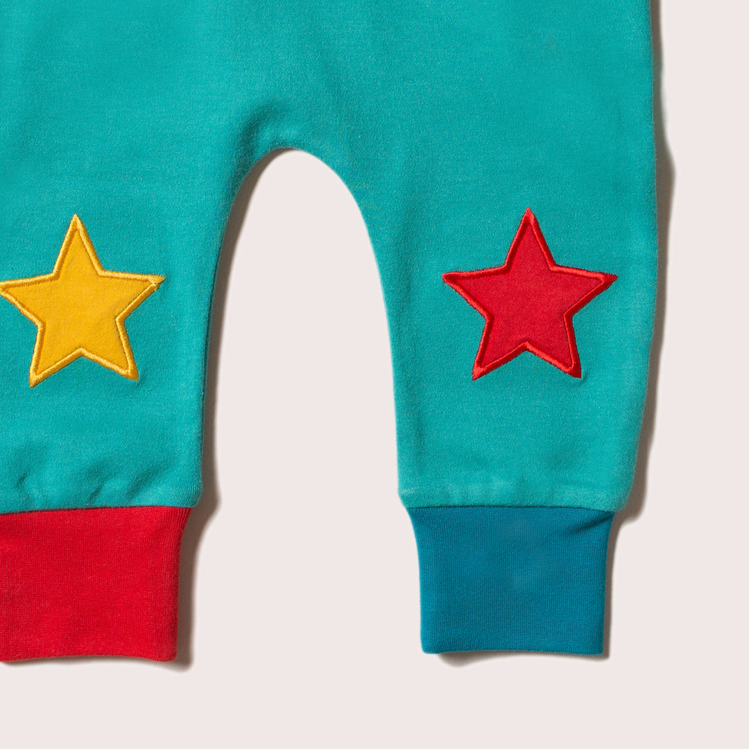 Peacock Blue Star Joggers