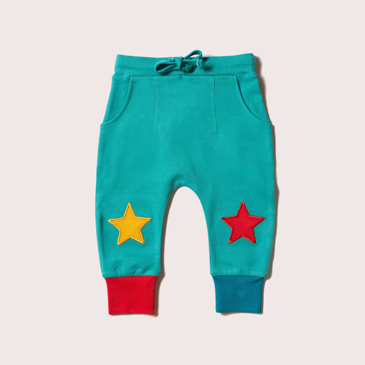 Peacock Blue Star Joggers