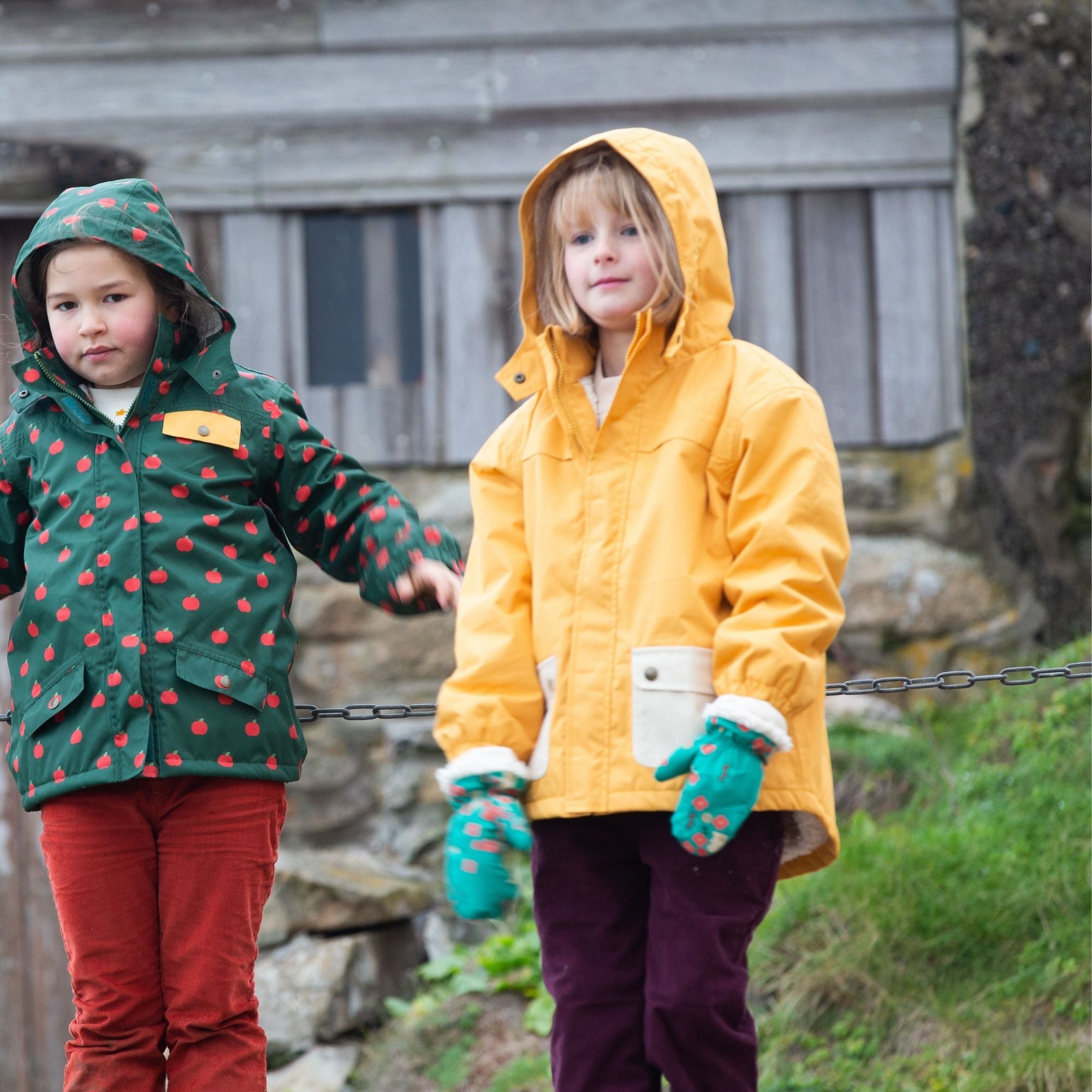 Gold Recycled Waterproof Winter Coat