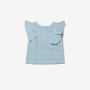 Blue Skies Stripe Falling Water Top