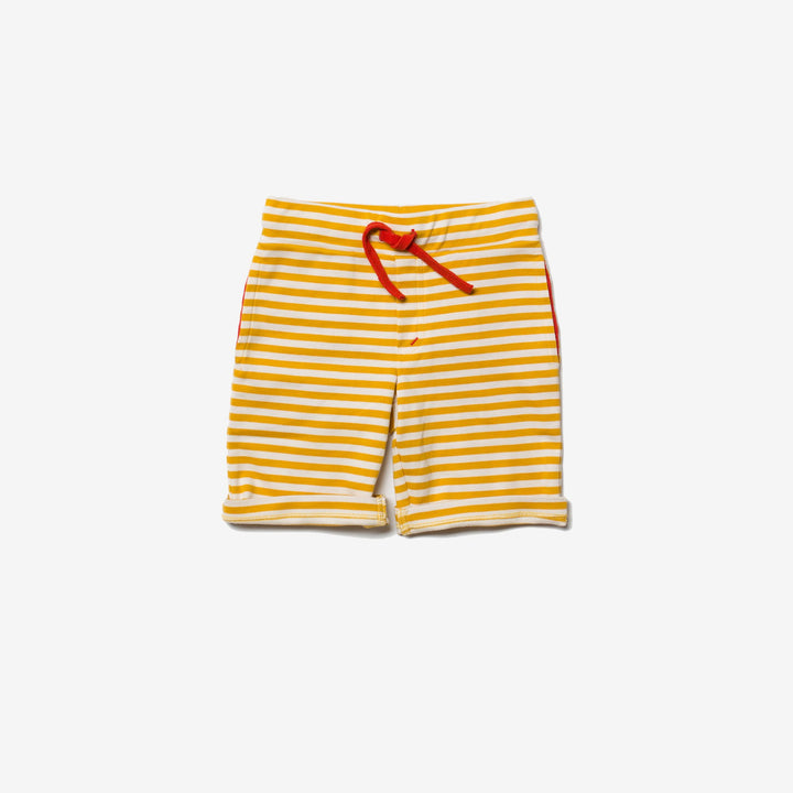 Gold Stripe Beach Shorts