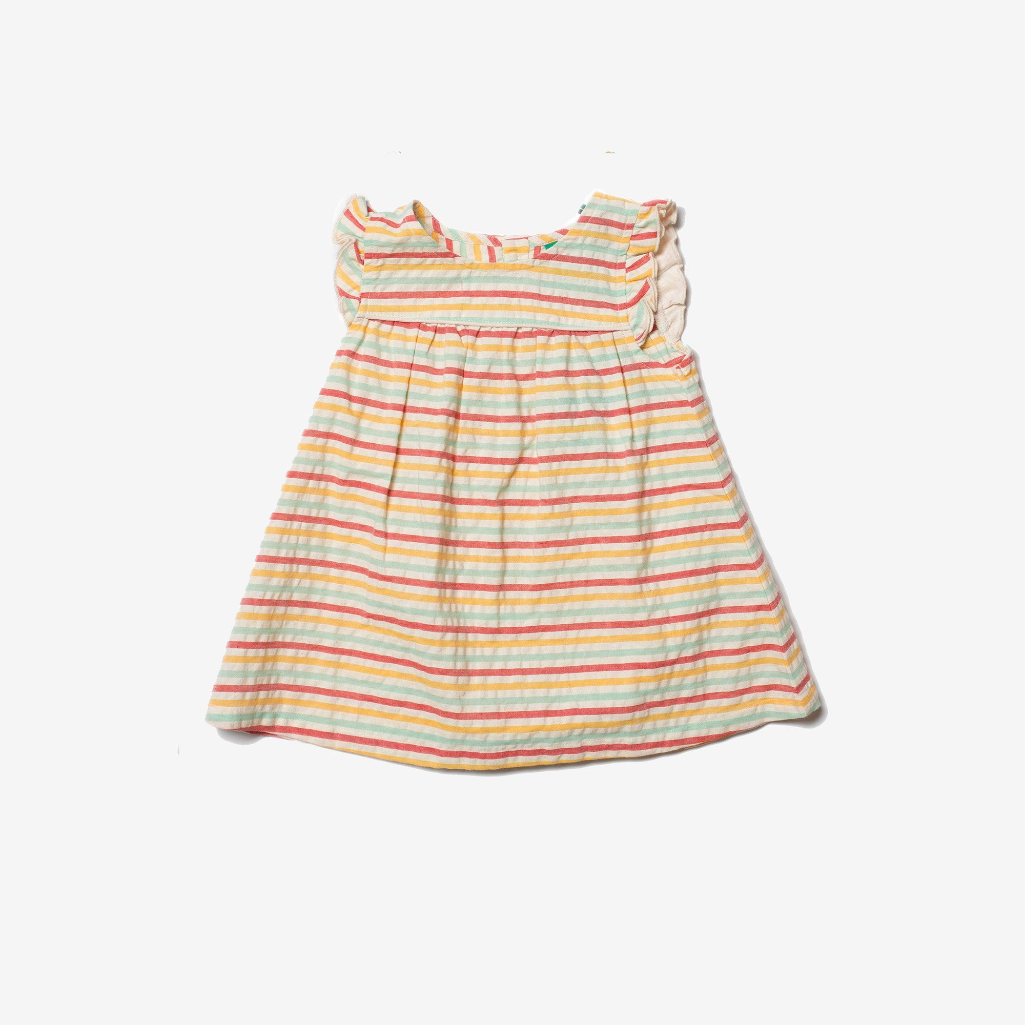 Sunset Stripe Frill Dress