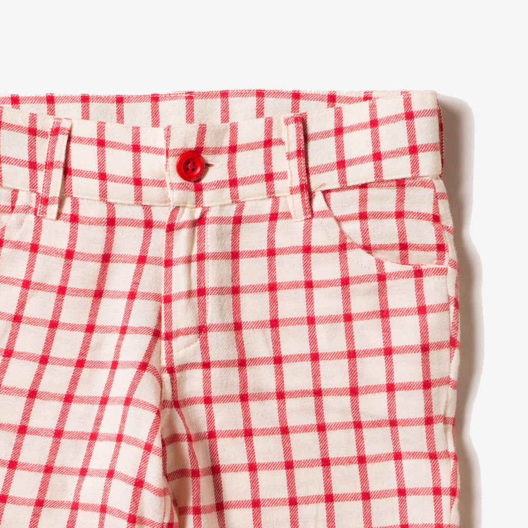 Red Check Sunshine Shorts