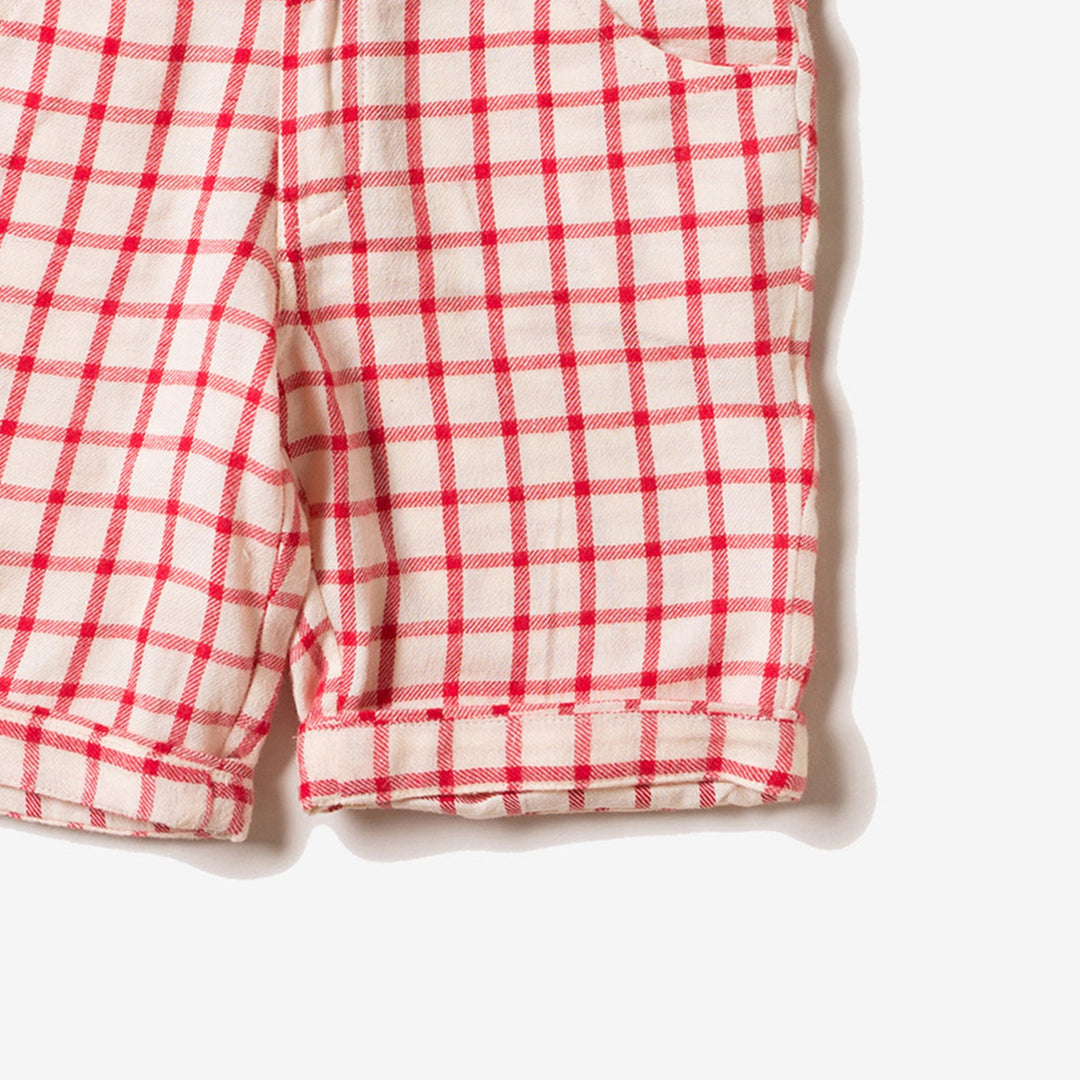 Red Check Sunshine Shorts