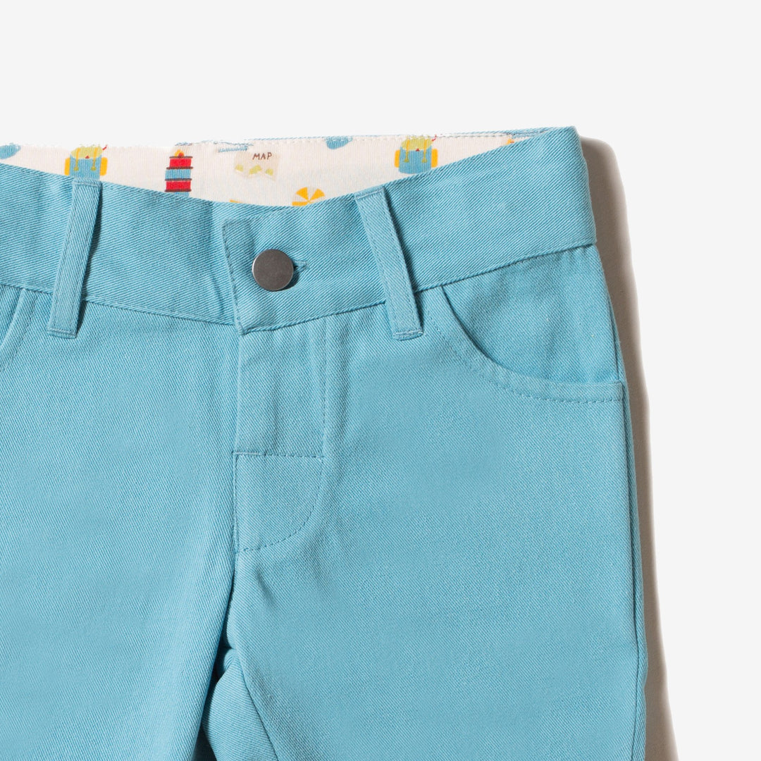 Corn Silk Blue Adventure Sunshine Shorts