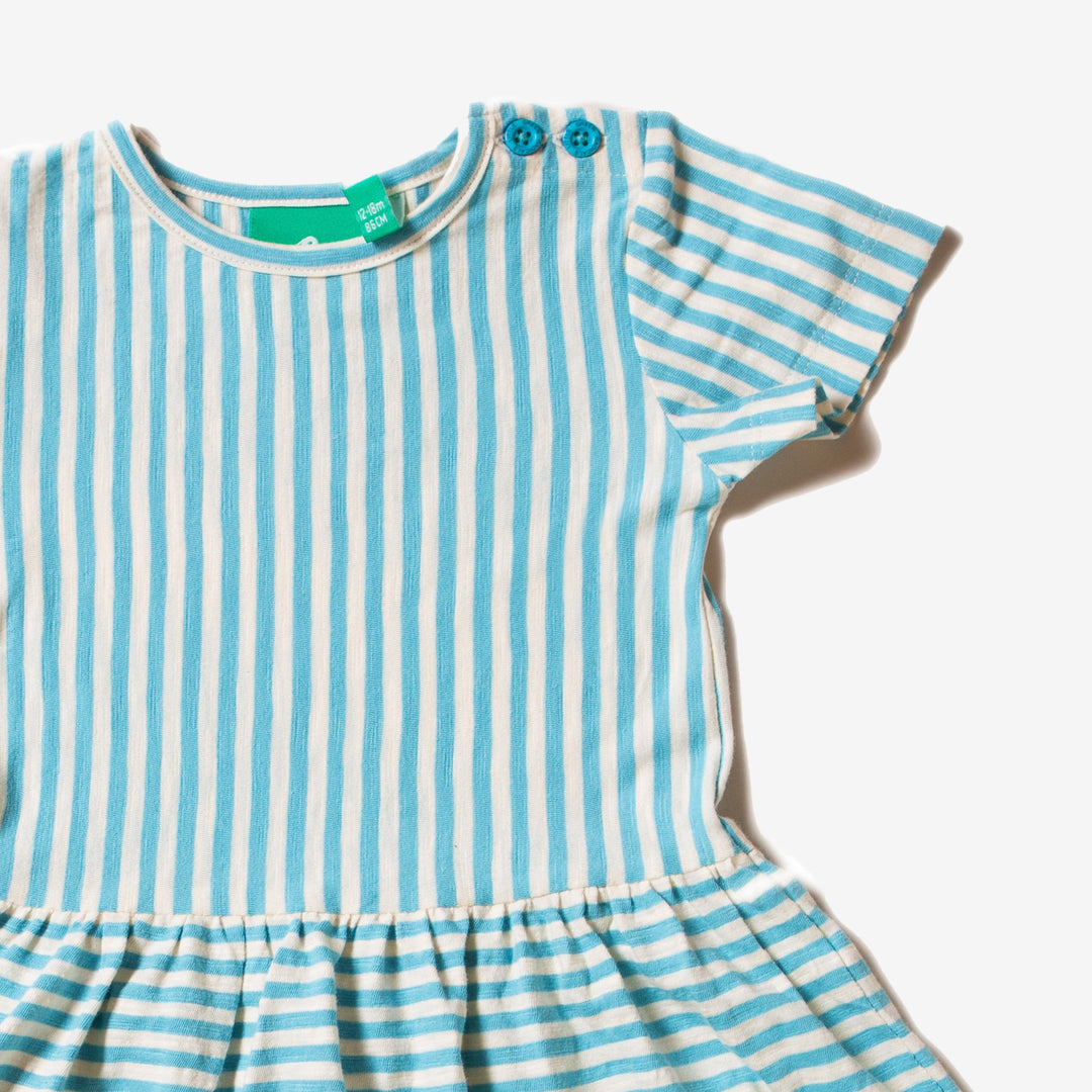 Corn Silk Blue Stripes Forever Dress