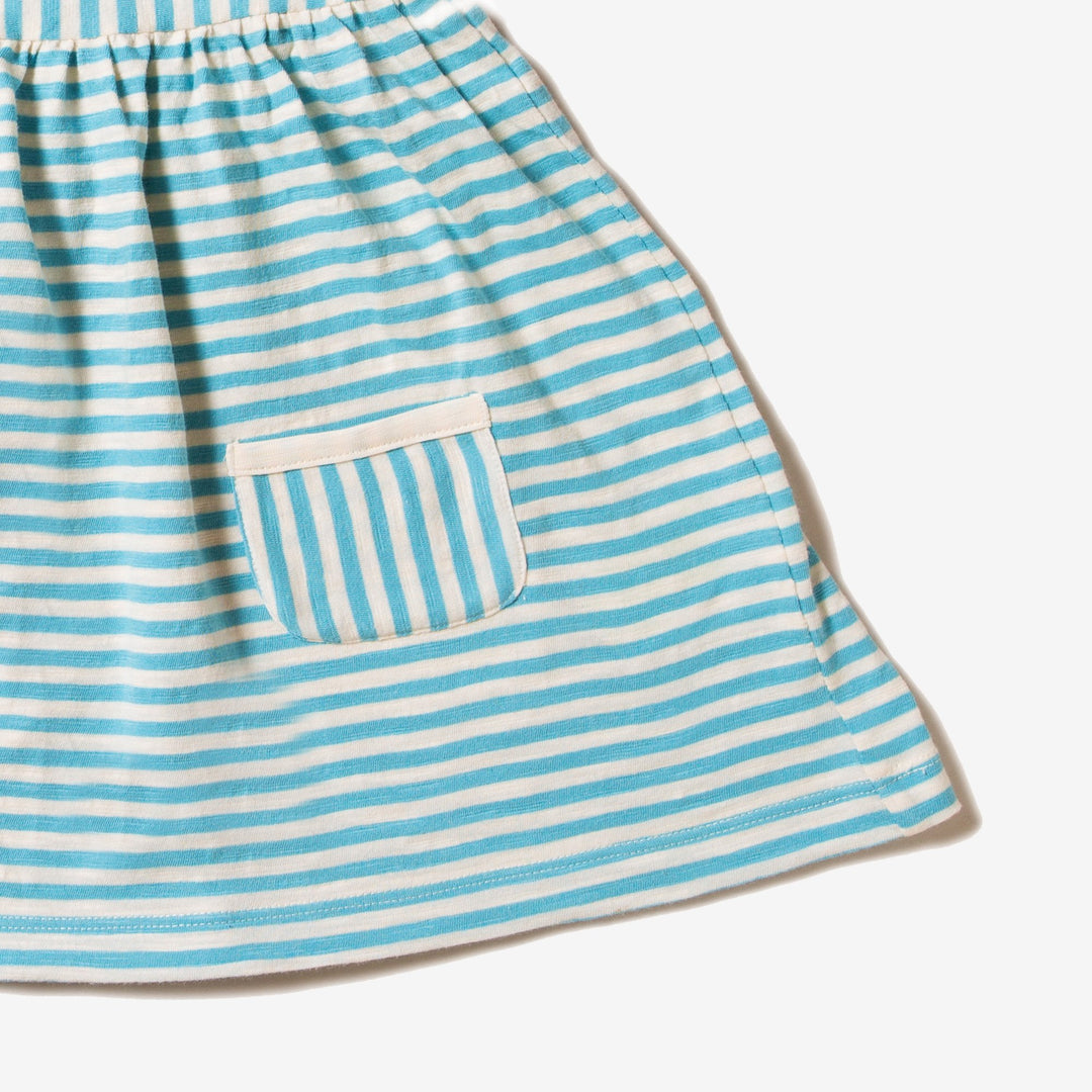 Corn Silk Blue Stripes Forever Dress