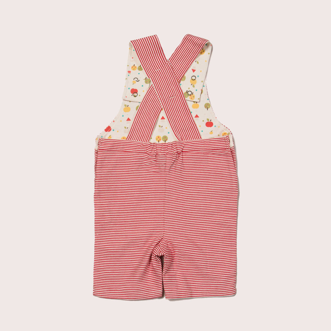 An Apple A Day Classic Shortie Dungarees