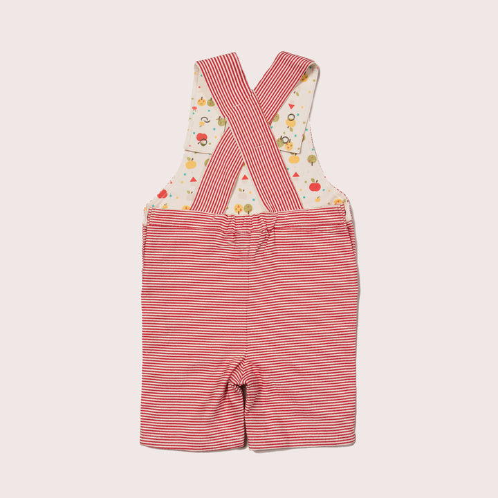 An Apple A Day Classic Shortie Dungarees