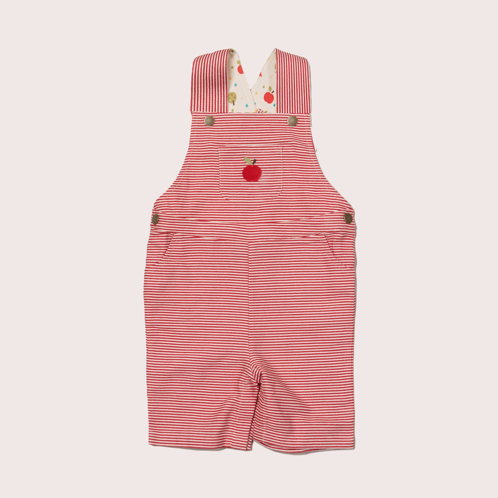An Apple A Day Classic Shortie Dungarees