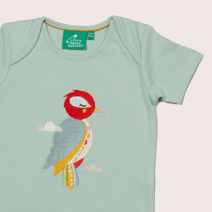 Little Woodpecker Applique T-Shirt