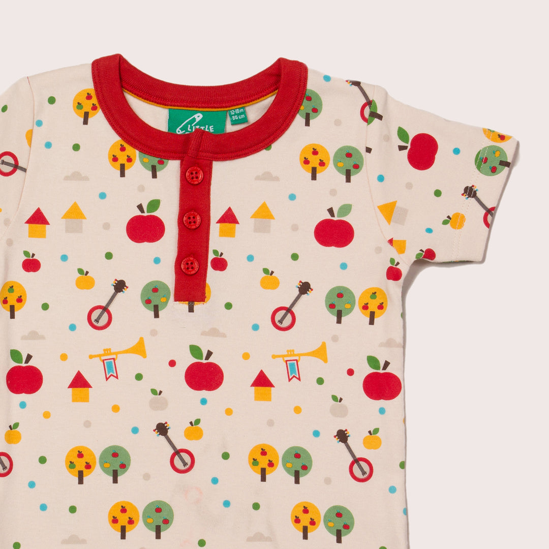 Apple Tree Button Down T-Shirt