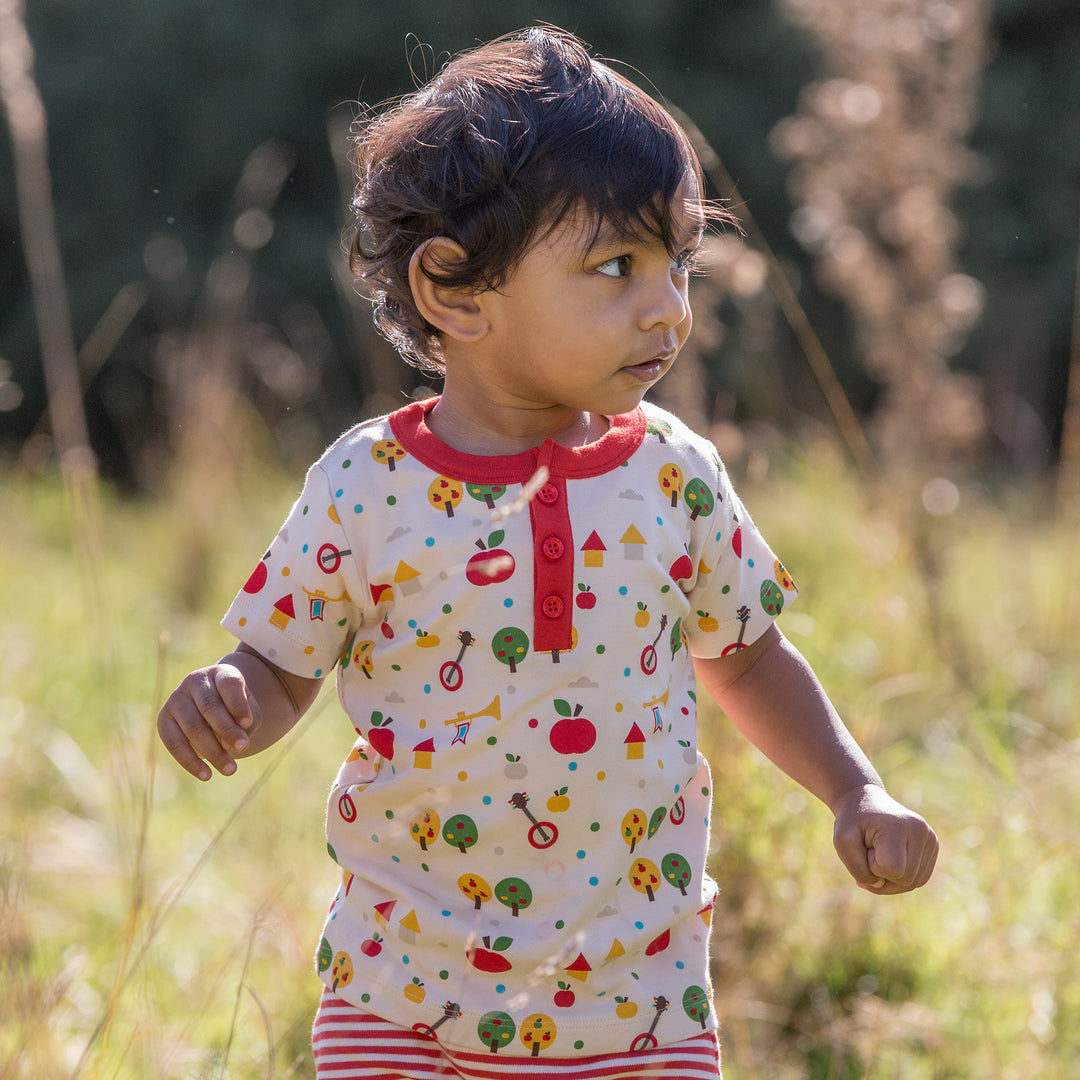 Apple Tree Button Down T-Shirt