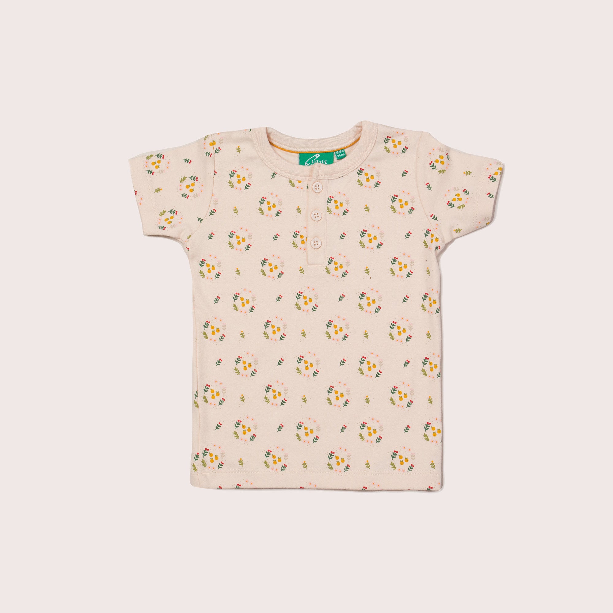 Quince Flowers Button Down T-Shirt