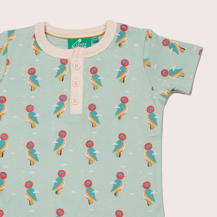 Little Woodpecker Button Down T-Shirt