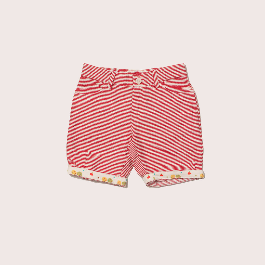 Red Stripe Sunshine Shorts