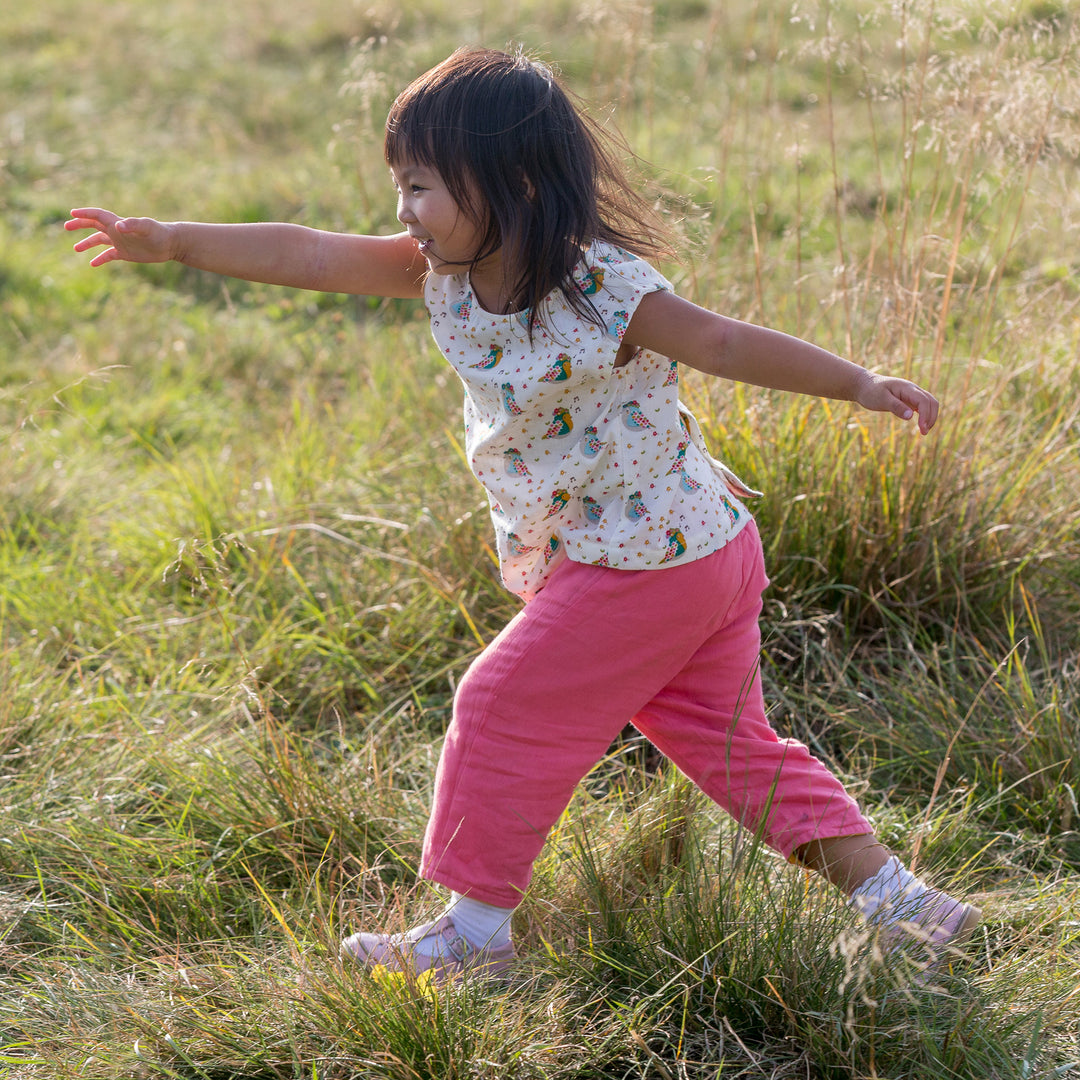 Pink & Gold Day After Day Reversible Trousers