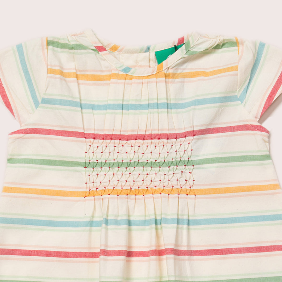 Rainbow Stripe Floaty Dress