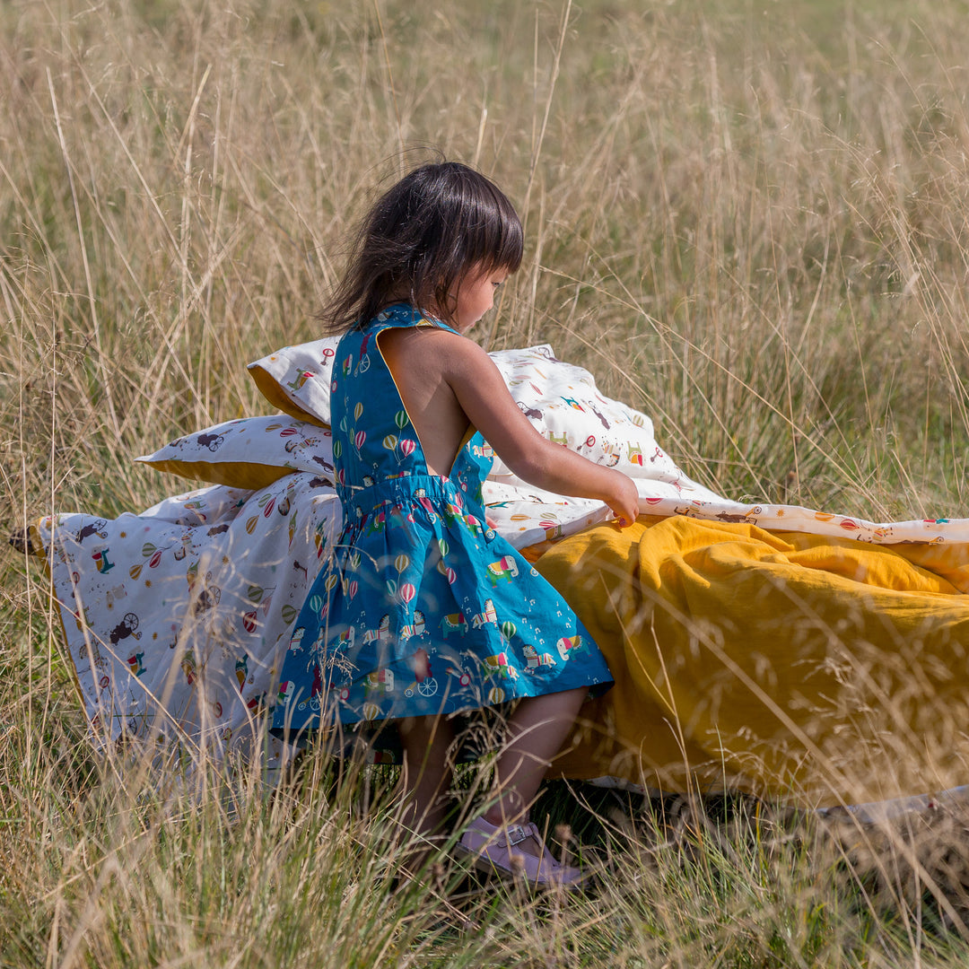 Journey To A Jamboree Pinafore Dress