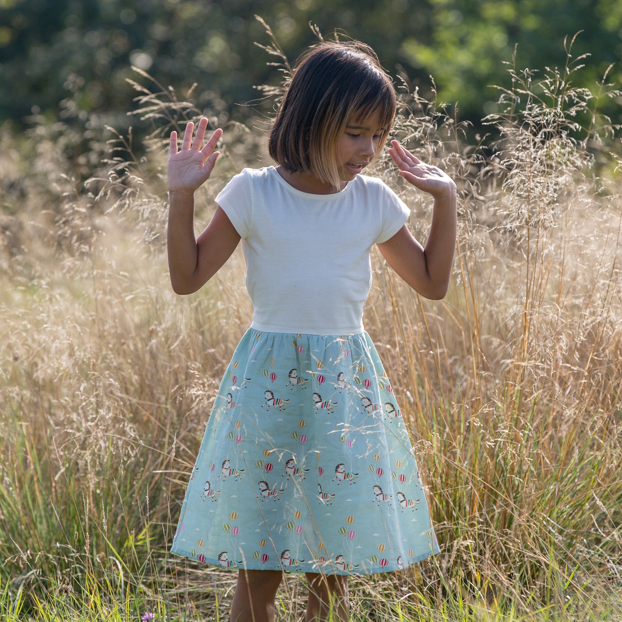 Wild Horses Little Twirler Dress