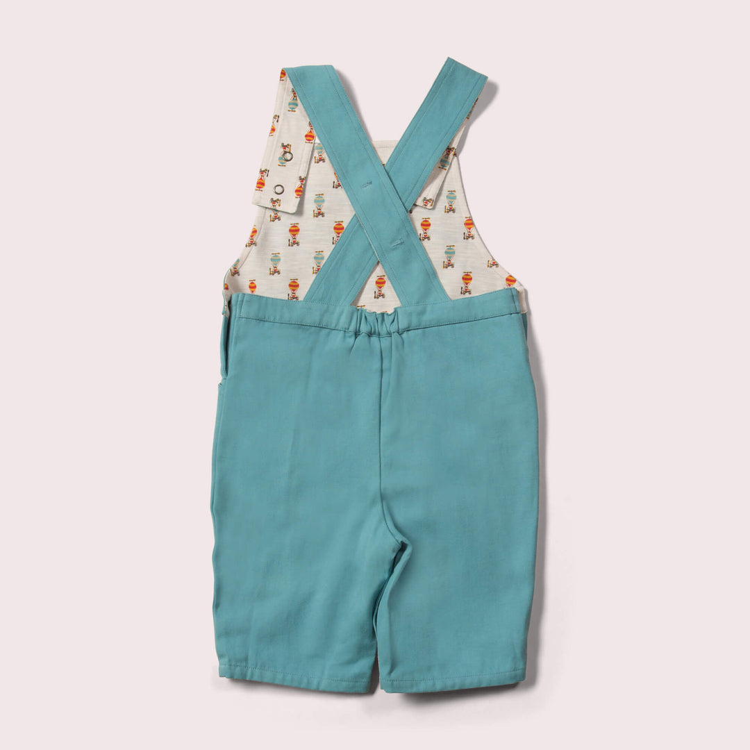 Cloud Twill Shortie Dungarees