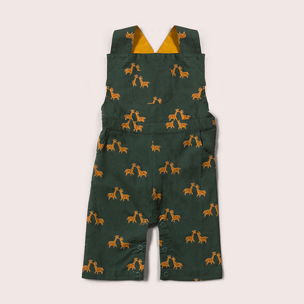 Giraffe Days Organic Shortie Dungarees