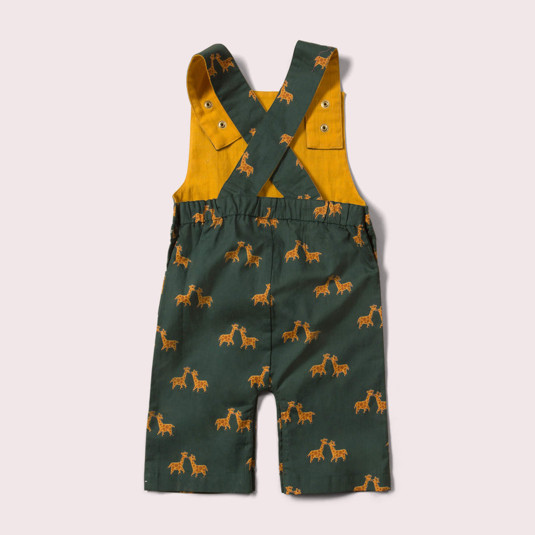 Giraffe Days Organic Shortie Dungarees