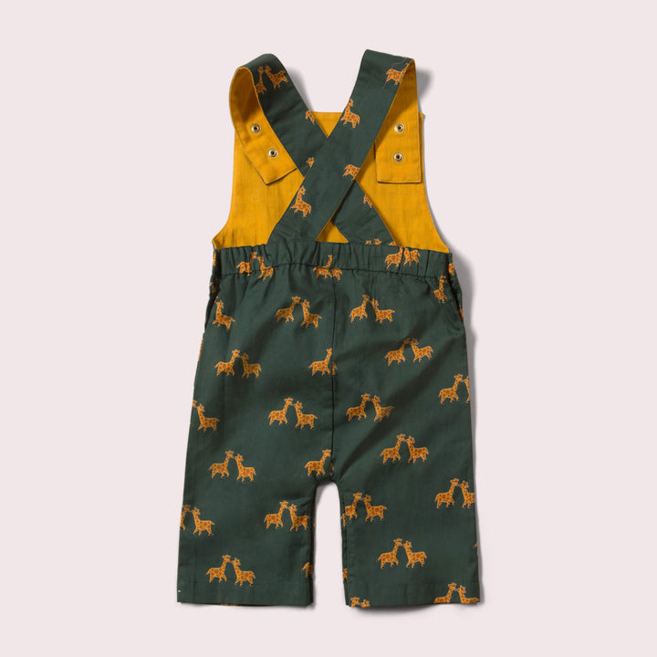 Giraffe Days Organic Shortie Dungarees