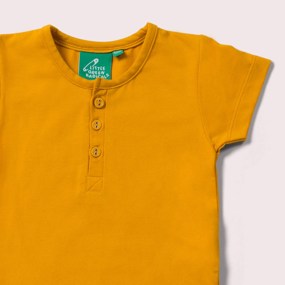 Gold Organic Short Sleeve Baby Body