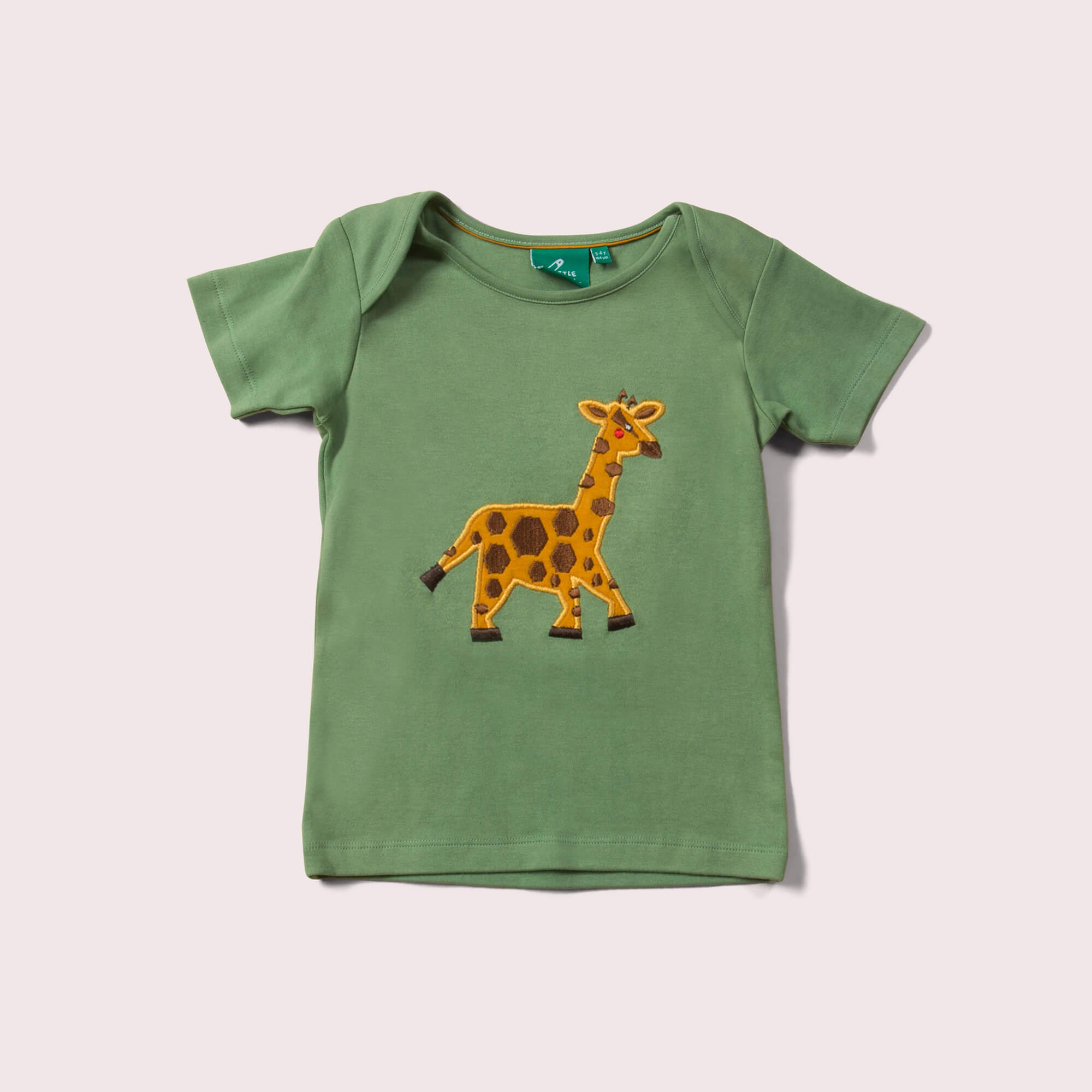 Little Giraffe Applique Short Sleeve T-Shirt