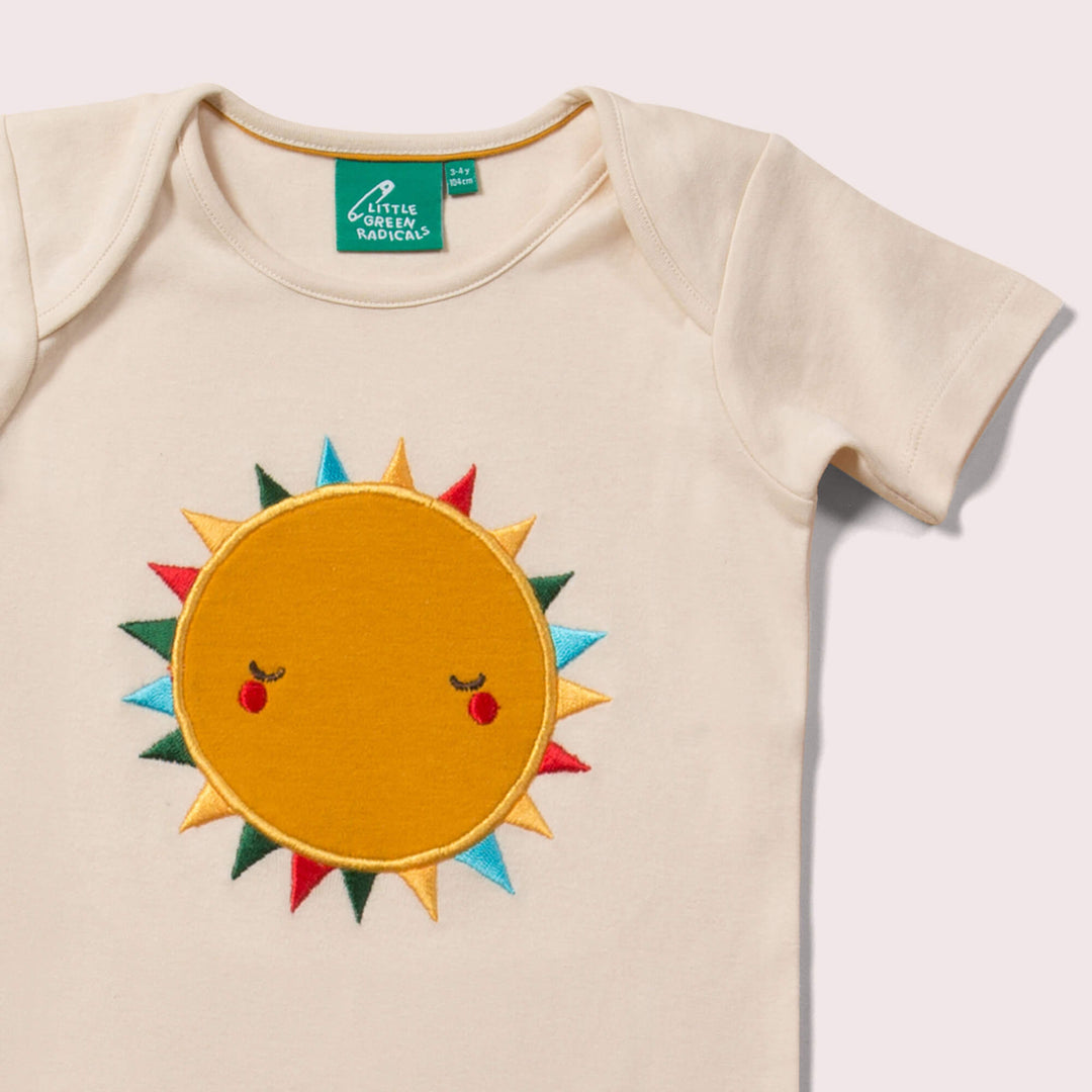 You Are My Sunshine Applique Short Sleeve T-Shirt