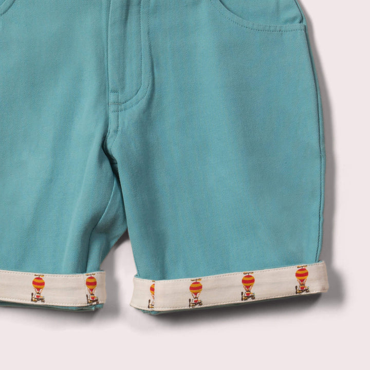 Blue Twill Sunshine Shorts