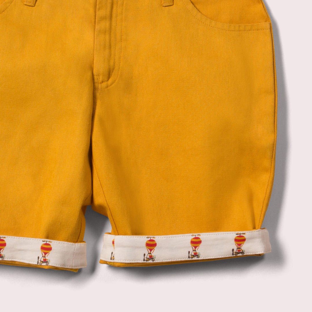 Gold Twill Sunshine Shorts