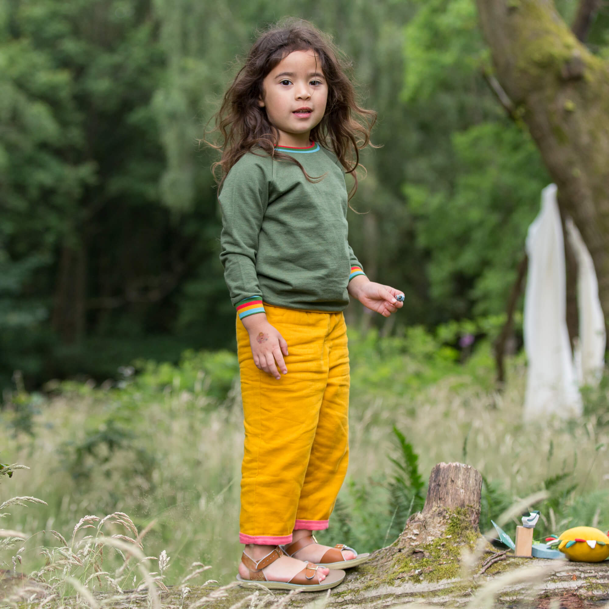 Gold & Pink Day After Day Reversible Trousers