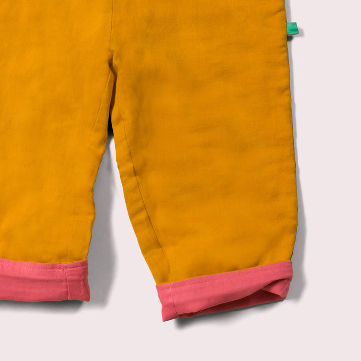 Gold & Pink Day After Day Reversible Trousers