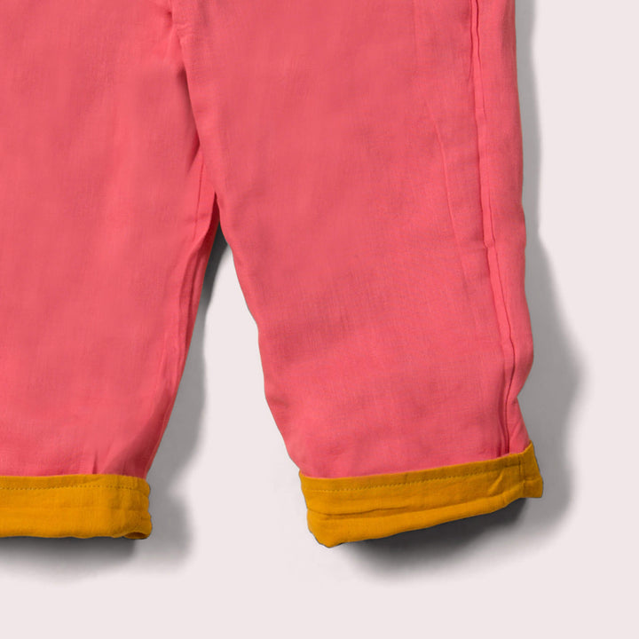 Gold & Pink Day After Day Reversible Trousers